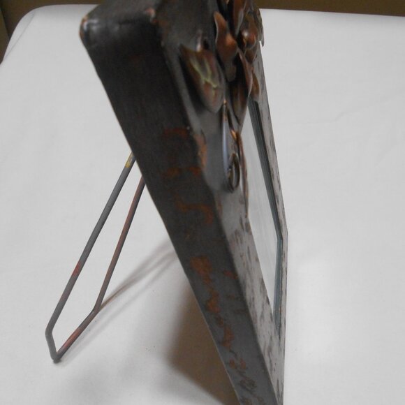 VTG HOLLAND BOONE POLISHED PEWTER LEAD FREE PICTURE FRAME HOLDS 4X6" PHOTO GLASS - Picture 6 of 12